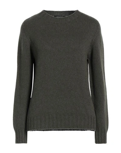 Shop Aragona Woman Sweater Military Green Size 8 Cashmere