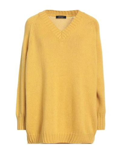 Shop Aragona Woman Sweater Yellow Size 8 Cashmere