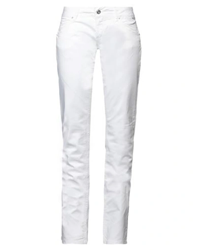 Shop Ungaro Fever Woman Pants White Size 12 Cotton, Elastane