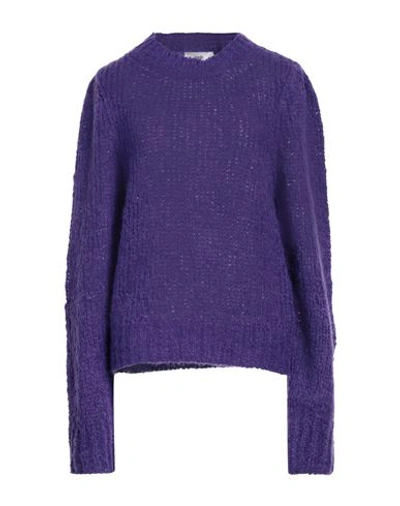 Shop Suoli Woman Sweater Purple Size 8 Acrylic, Alpaca Wool, Wool, Polyamide