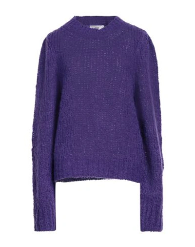 Suoli Woman Sweater Purple Size 8 Acrylic, Alpaca Wool, Wool, Polyamide In Purple