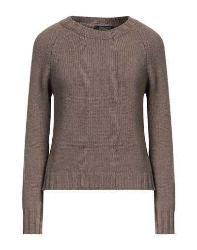 Shop Aragona Woman Sweater Light Brown Size 8 Cashmere In Beige
