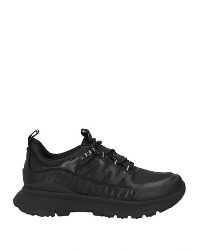Shop Fitflop Woman Sneakers Black Size 7 Soft Leather, Textile Fibers