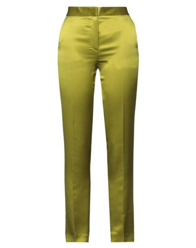 Shop Alberta Ferretti Woman Pants Acid Green Size 4 Silk