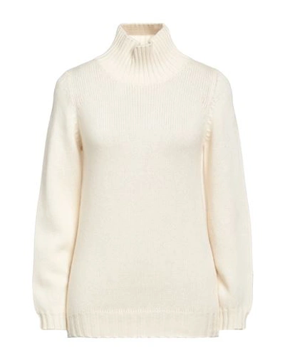 Shop Aragona Woman Turtleneck Ivory Size 2 Cashmere In White