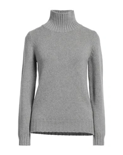 Shop Aragona Woman Turtleneck Light Grey Size 8 Cashmere