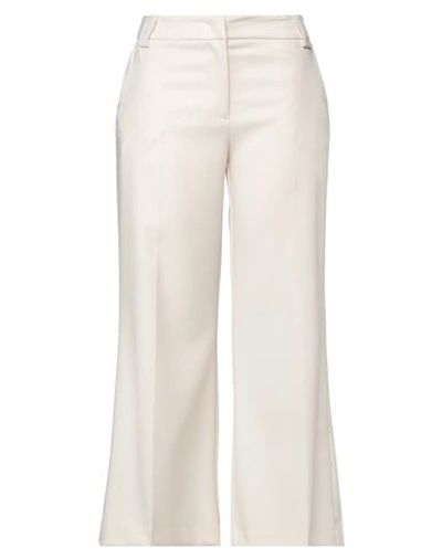 Silvian Heach Woman Pants Cream Size 6 Polyester, Viscose, Elastane In White