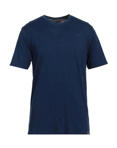 Shop Jacob Cohёn Man T-shirt Navy Blue Size Xl Cotton