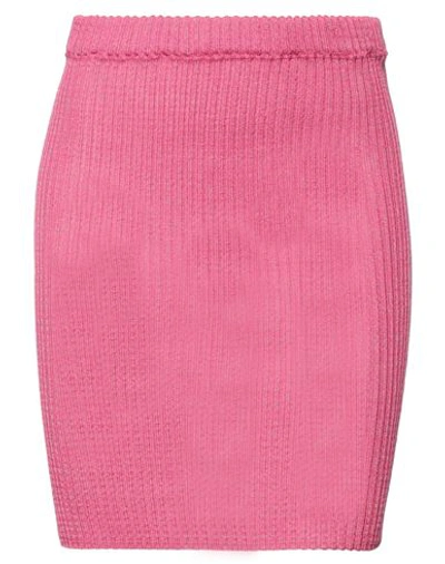 Shop A. Roege Hove Woman Mini Skirt Fuchsia Size M/l Nylon, Cotton In Pink