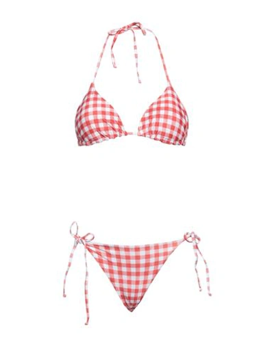 Shop Save My Bag Woman Bikini Tomato Red Size M/l Polyamide, Elastane