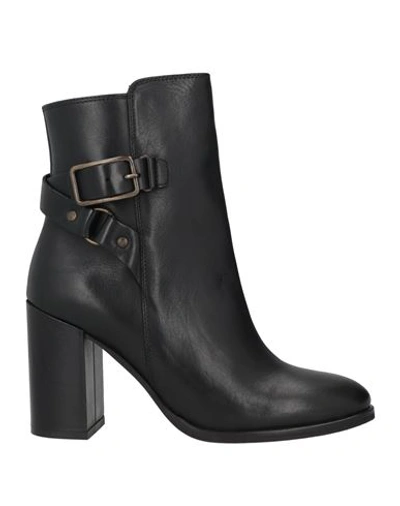 Shop Paola Ferri Woman Ankle Boots Black Size 7 Soft Leather