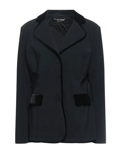 Shop Chiara Boni La Petite Robe Woman Blazer Black Size 10 Polyamide, Elastane
