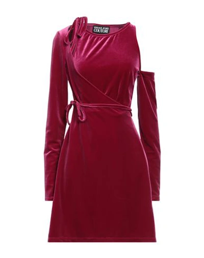 Shop Versace Jeans Couture Woman Mini Dress Magenta Size 10 Polyester, Elastane