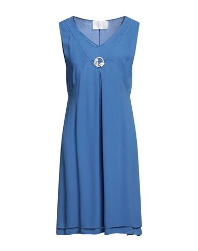 Shop Elisa Cavaletti By Daniela Dallavalle Woman Mini Dress Pastel Blue Size 6 Viscose