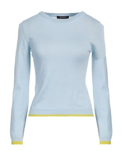 Shop Aragona Woman Sweater Sky Blue Size 6 Merino Wool
