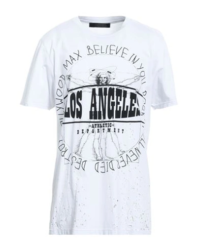 Massimo Sabbadin Man T-shirt White Size Xxl Cotton In White