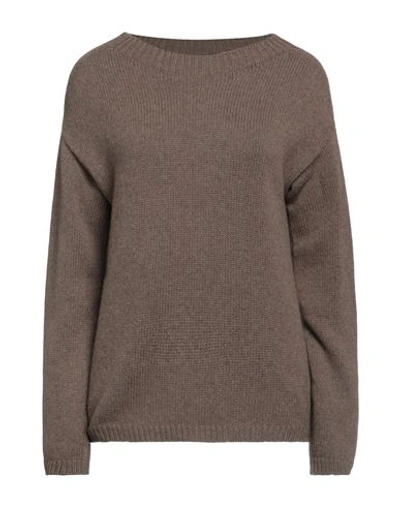 Shop Aragona Woman Sweater Khaki Size 8 Cashmere In Beige