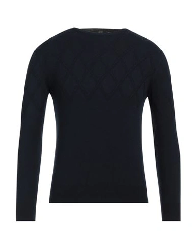 Shop Hōsio Man Sweater Navy Blue Size L Wool, Viscose, Polyamide