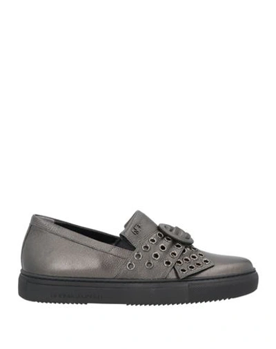 Norma J.baker Norma J. Baker Woman Sneakers Steel Grey Size 10 Soft Leather In Grey