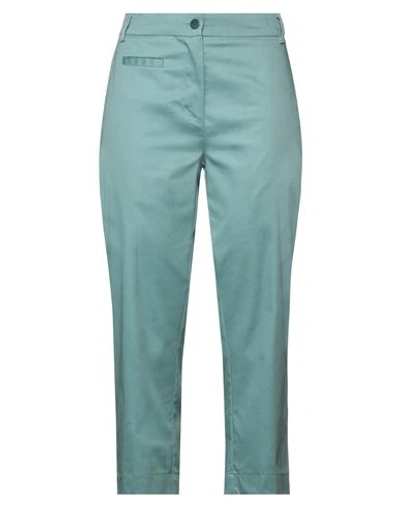 Shop Laboratorio Woman Pants Light Green Size 8 Cotton, Elastane