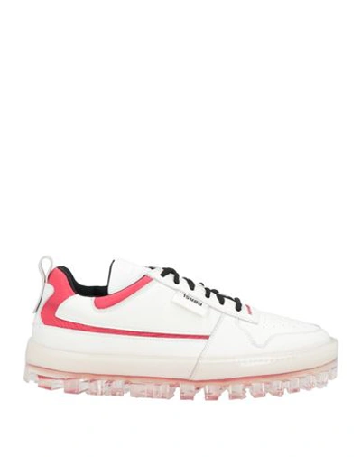 Rubber Soul Rbrsl  Man Sneakers White Size 9 Soft Leather, Textile Fibers In White