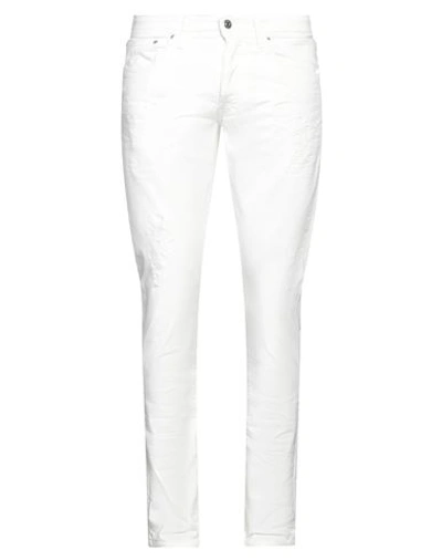 Shop Liu •jo Man Man Jeans White Size 31 Cotton, Elastane