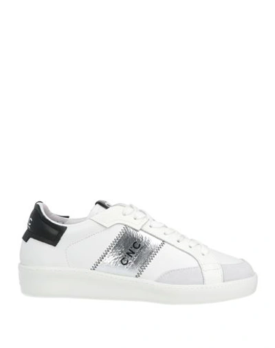 Costume National Woman Sneakers White Size 10 Soft Leather In White