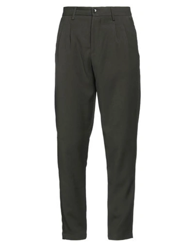 Shop Selected Homme Man Pants Dark Green Size 32w-34l Polyester, Viscose, Elastane