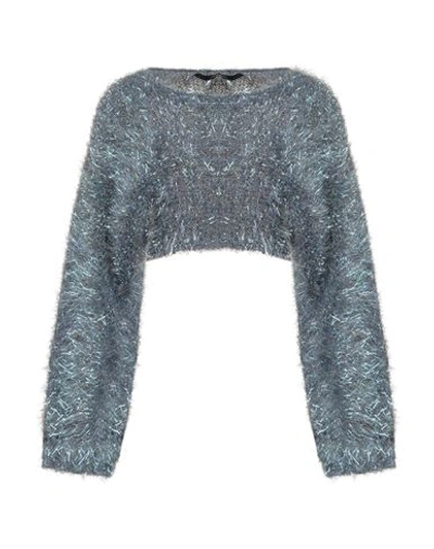 Tessa . Woman Sweater Slate Blue Size Xs Polyester, Polyamide In Blue
