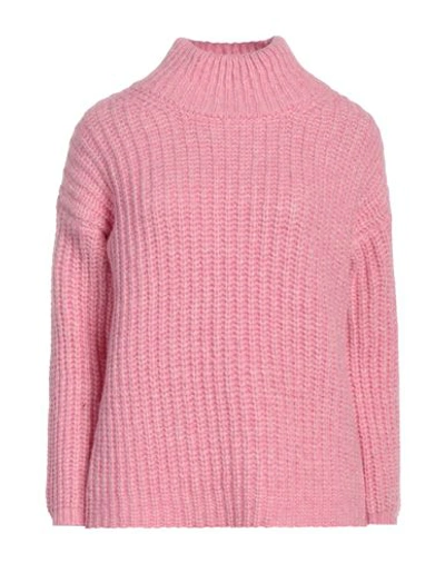 Shop Aragona Woman Turtleneck Pink Size 2 Baby Alpaca Wool, Merino Wool, Polyamide