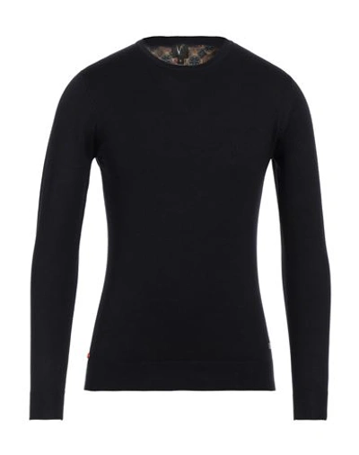 Shop V2® Brand V2 Brand Man Sweater Midnight Blue Size Xxl Viscose, Nylon