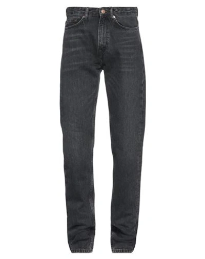 Samsoe & Samsoe Samsøe Φ Samsøe Man Jeans Charcoal Size 29w-34l Cotton In Grey