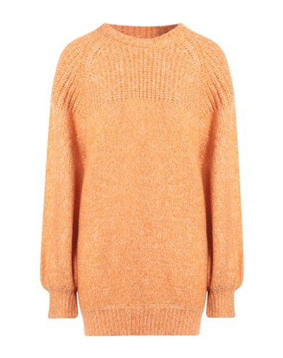 Shop Silvian Heach Woman Sweater Orange Size Xs Polyester, Acrylic, Wool, Elastane