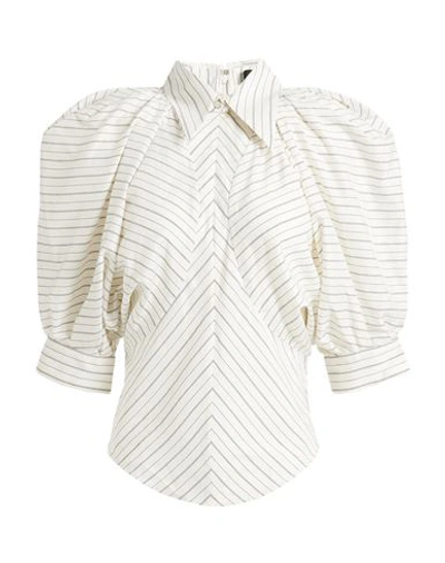 Isabel Marant Woman Top Ivory Size 8 Silk, Cupro In White