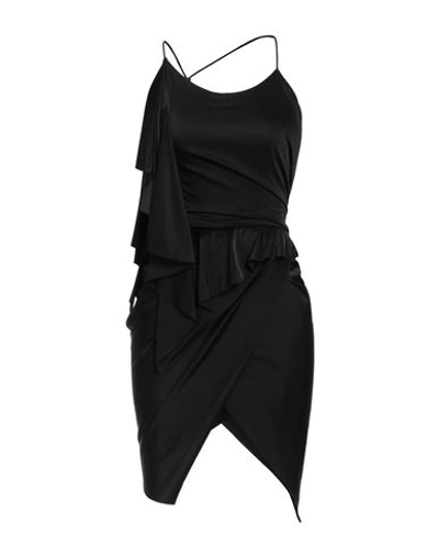 Shop Alexandre Vauthier Woman Mini Dress Black Size 6 Viscose, Elastane