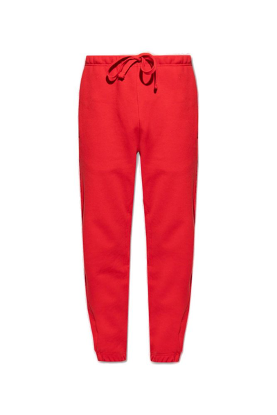 Shop Adidas Originals Drawstring Sweatpants In Red