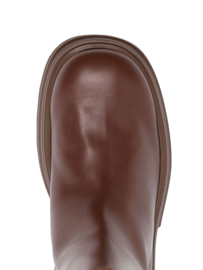 Tod's Zip-up Leather Boots In Brown