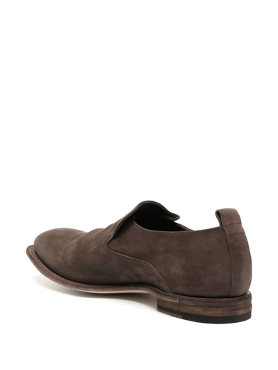 Shop Officine Creative Durga 003 Panelled Leather Loafers In Brown