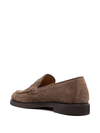 Shop Officine Creative Opera Flexi 101 Suede Loafers In Brown