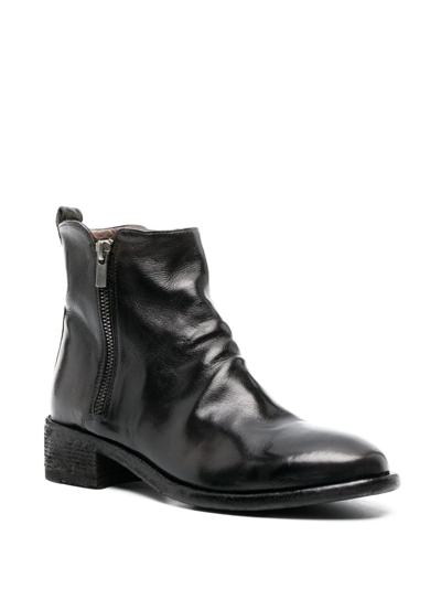 Shop Officine Creative Seline 40mm Leather Boots In Black