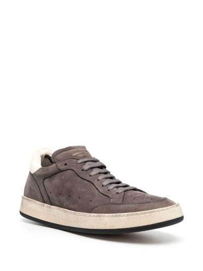 Officine Creative Low-top Leather Sneakers In Grey