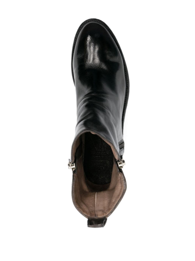 Officine Creative Seline 40mm Leather Boots In Black