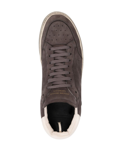 Officine Creative Low-top Leather Sneakers In Grey