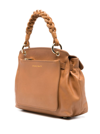 Shop Officine Creative Nolita Woven 201 Leather Tote Bag In Brown
