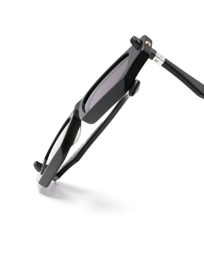 Kuboraum Geometric-frame Tinted-lenses Sunglasses In Black
