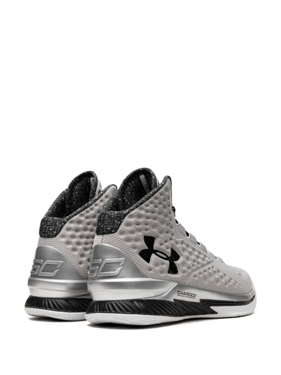 Shop Under Armour Curry 1 "black History Month" Sneakers In Silver