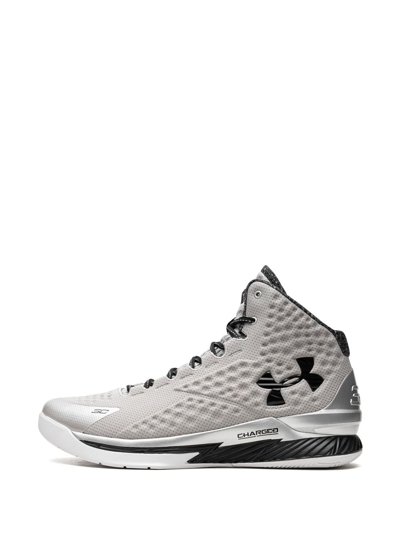 Shop Under Armour Curry 1 "black History Month" Sneakers In Silver