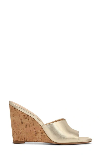 Shop Veronica Beard Dali Wedge Sandal In Platinum