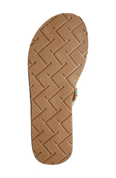 Shop Flojos Juno Weave Flip Flop Sandal In Natural Multi