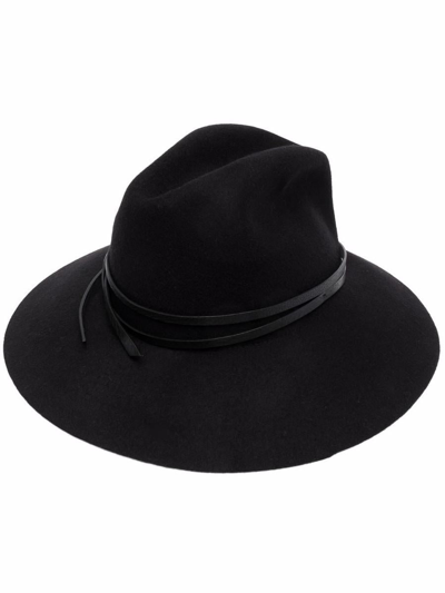 Shop Golden Goose Fedora Hat Accessories In 90100 Black